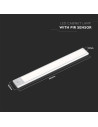 V-TAC 2.5W LED Лампа за Гардероб/Шкаф Сребърно Тяло 4000К IP20 - 2966 - 7