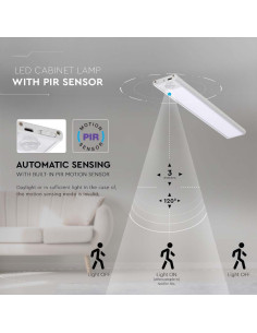 V-TAC 1.5W LED Лампа за Гардероб/Шкаф Сребърно Тяло 4000К IP20 - 2958 - Цена | LEDs4economy 2