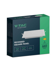 V-TAC 6W LED Backlit Панел Квадрат 3000К - 10480 - Цена | LEDs4economy 2