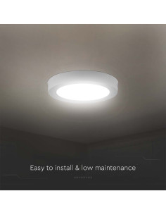 V-TAC 24W LED Панел Външен Монтаж Кръг 3000К - 7879 - Цена | LEDs4economy 2