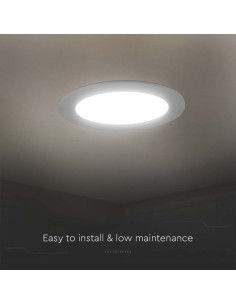V-TAC 12W LED Backlit Панел Кръг 6500К - 7863 - Цена | LEDs4economy 2