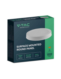 V-TAC 12W LED Панел Външен Монтаж Кръг 6400К - 7875 - Цена | LEDs4economy 2