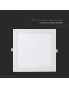 V-TAC 36W LED Premium Панел Квадрат 6400K - 3