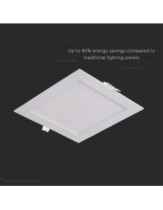 V-TAC 18W LED Premium Панел Квадрат 2700K - 214869 - Цена | LEDs4economy 2