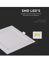 V-TAC 18W LED Premium Панел Квадрат 2700K - 214869 - 7