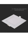 V-TAC 12W LED Premium Панел Квадрат 6400K - 214868 - 4