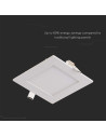 V-TAC 6W LED Premium Панел Квадрат 6400K - 214865 - 5