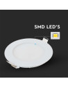 V-TAC 6W LED Premium Панел Кръг 6400K - 214856 - 5
