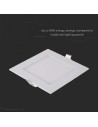 V-TAC 18W LED Premium Панел Квадрат 6400K - 214871 - 5