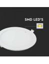 V-TAC 12W LED Premium Панел Кръг 4000K - 214858 - 5