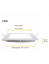 V-TAC 6W LED Premium Панел Квадрат Топло Бяла Светлина - 4863 - 5