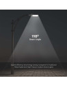 V-TAC LED Улична Лампа SAMSUNG ЧИП - 30W Сиво Тяло 6500K 5 Години Гаранция - 215261 - 8