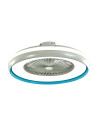V-TAC 45W LED Тяло/Вентилатор Дистанционно 3в1 AC Мотор Син Ринг - 217934