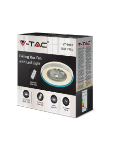 V-TAC 45W LED Тяло/Вентилатор Дистанционно 3в1 - 217934 | LEDs4economy 2