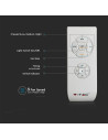 V-TAC 45W LED Тяло/Вентилатор Дистанционно 3в1 AC Мотор Син Ринг - 217934 - 5