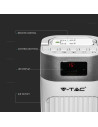 V-TAC 55W Вентилатор Дистанционно Дисплей 36 Inch Бял - 7900 - 4