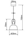 V-TAC Алуминиев Абажур Светло Бял - 3729 - 15