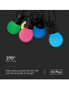 V-TAC 0.5W Поредица Крушки RGB - 23159 - 5