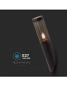 V-TAC Градинска Стенна Лампа E27 Черно Тяло IP44 - 10470 - 3