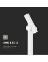 V-TAC 2x2.6W Наземен Спот 1м. Бял 4000К IP44 - 23052 - 5