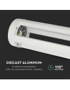 V-TAC 10W LED Наземна Лампа Бяло Тяло 80см 3000К - 128325 - 3