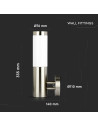 V-TAC Стенна Лампа Неръждавейка IP65 - 8624 - 6