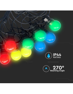 V-TAC 0.5W Поредицa Крушки 10М 20 Крушки 24V RGBY - 7438 - Цена | LEDs4economy 2