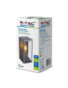 V-TAC Стенна Лампа 1x27 Черна Прозрачна - 8517 - 2