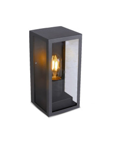 V-TAC Стенна Лампа 1x27 Черна Прозрачна - 8517 - Цена | LEDs4economy