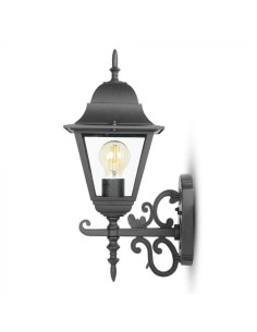 V-TAC Фенер за Стена Четиристен Черен Голям - 7521 - Цена | LEDs4economy 2