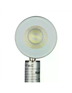 V-TAC Тяло С Колче за Земя Алуминий Бяло GU10 IP44 - 7518 - Цена | LEDs4economy 2