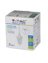 V-TAC Градинска Висяща Лампа E27 Мат Бял - 7073 - 9