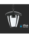 V-TAC Градинска Висяща Лампа E27 Черен IP44 - 7058 - 7