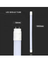 V-TAC LED Пура T8 18W 120 см за Осветяване на Хляб - 6322 - 3
