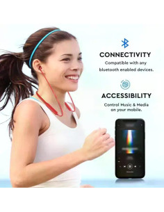 V-TAC Bluetooth Слушалка 500mAh Червена - 7711 - Цена | LEDs4economy 2