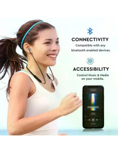 V-TAC Bluetooth Слушалка 500mAh Черна - 7710 - Цена | LEDs4economy 2