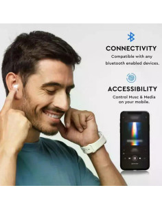 V-TAC Bluetooth Слушалка 55mAh Бяла - 7705 - Цена | LEDs4economy 2