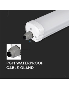 V-TAC LED Влагозащитено тяло AL/PC G-Серия 1500mm 48W 6000K 120lm/W - 216286 - Цена | LEDs4economy 2