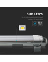 V-TAC LED Водозащитено тяло PC/PC 2x1500мм 48W Бяла Светлина - 6400 - 5