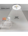 V-TAC 40W СОВ Луна Кръгла A++ 120lm/W 6500K - 211280 - 3