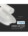 V-TAC 3+6W LED Стенна Лампа За Стена Бяла 3000 - 211489 - 2