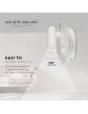 V-TAC 3+6W LED Стенна Лампа За Стена Бяла 3000 - 211489 - 5