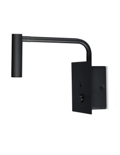 V-TAC 3W LED Стенна Лампа Спалня Ключ USB Черна 3000К - 211487 - Цена | LEDs4economy
