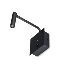V-TAC 3W LED Стенна Лампа Спалня Ключ USB Черна 3000К - 211487 - Цена | LEDs4economy 2