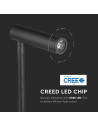 V-TAC 3W LED Стенна Лампа Спалня Ключ USB Черна 3000К - 211487 - 7