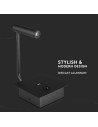 V-TAC 3W LED Стенна Лампа Спалня Ключ USB Черна 3000К - 211487 - 9