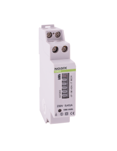 NOARK Ex9EM 1P 1M 45A 1T Електромер 1-полюсен, 1-модул, 45 A, 1-тарифен, LCD дисплей - 107282 - Цена | LEDs4economy