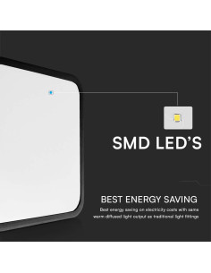 V-TAC 48W LED Плафон Квадрат Черна Рамка 6400К IP44 - 76501 - Цена | LEDs4economy 2