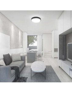 V-TAC 18W LED Плафон Кръг Черна Рамка 6400К IP44 - 76351 - Цена | LEDs4economy 2