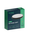 V-TAC 18W LED Плафон Кръг Черна Рамка 3000К IP44 - 76331 - 4